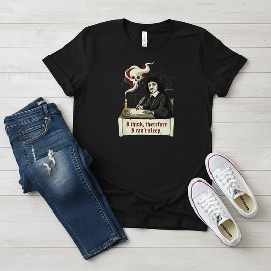 Philosopher Skull T-Shirt - Funny Gift for Thinkers