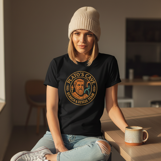 Plato's Cave Rescue Tee | Philosophy Humor Gift