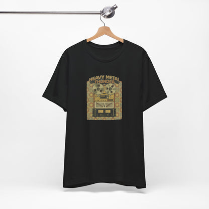Retro Heavy Metal Cassette Graphic Tee - Music Lover Gift