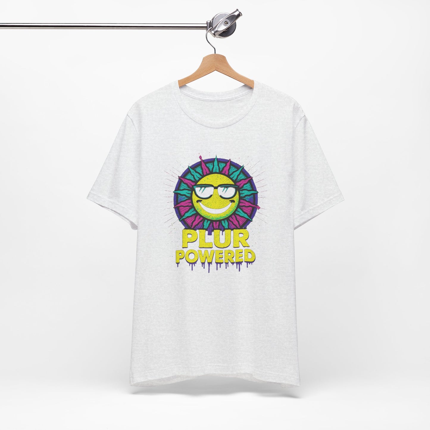 PLUR Smiley Sun Rave Tee | Music Festival Shirt