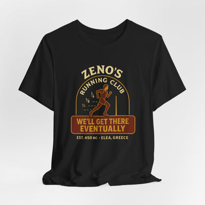 Zeno's Running Club Tee - Funny Philosophy Running Shirt