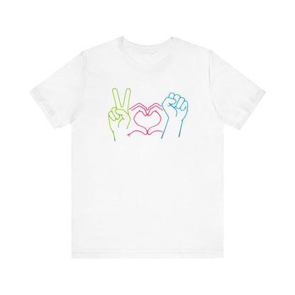 Unity Hands Tee - Peace, Love & Social Justice Shirt