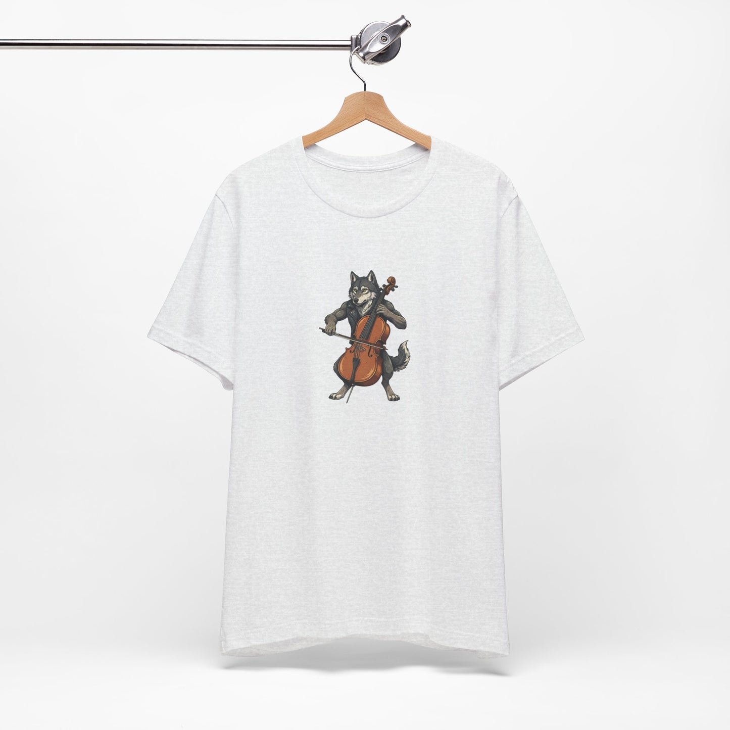 Wolf Cello T-Shirt - Funny Musician Gift Tee