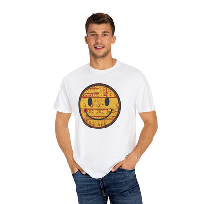 Smiley Face Music Tee - Happy Vibes Unisex T-Shirt