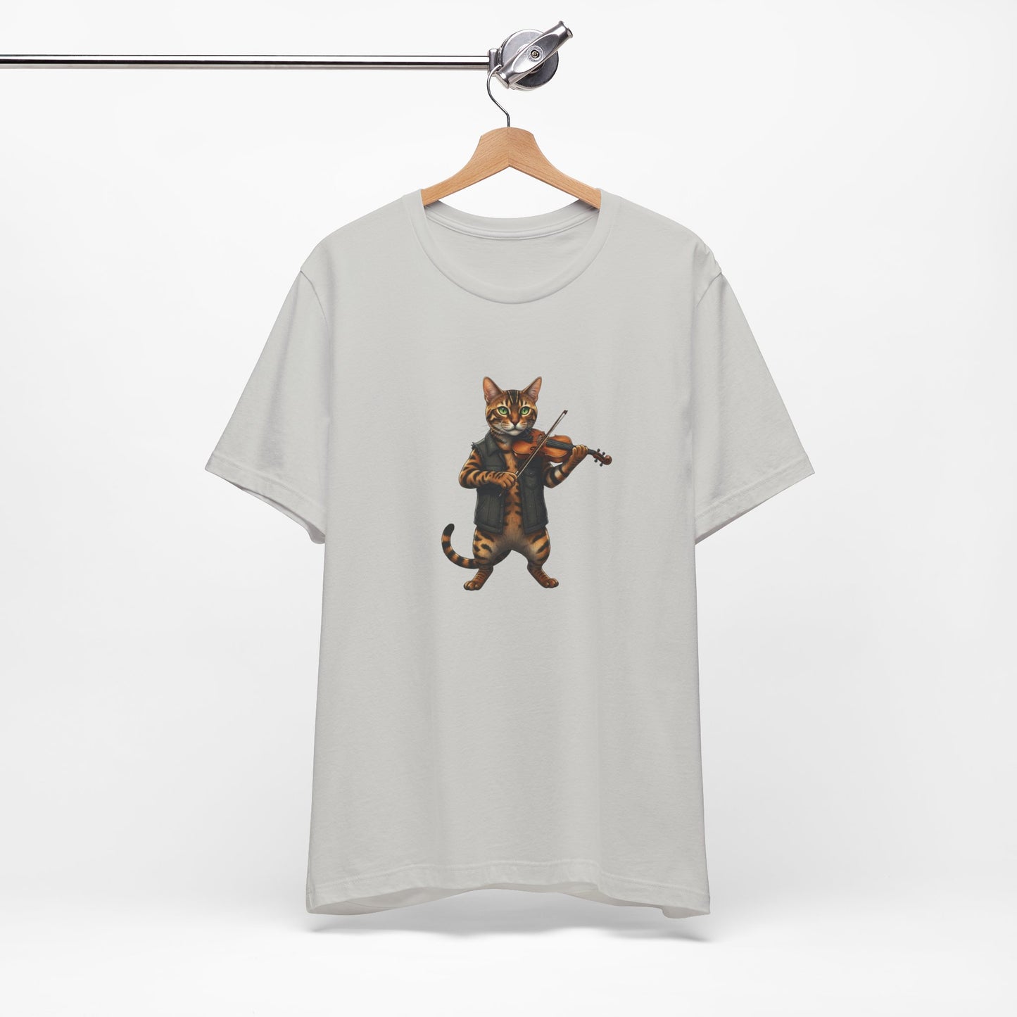 Cat Violinist Tee - Funny Music Lover Cat T-Shirt