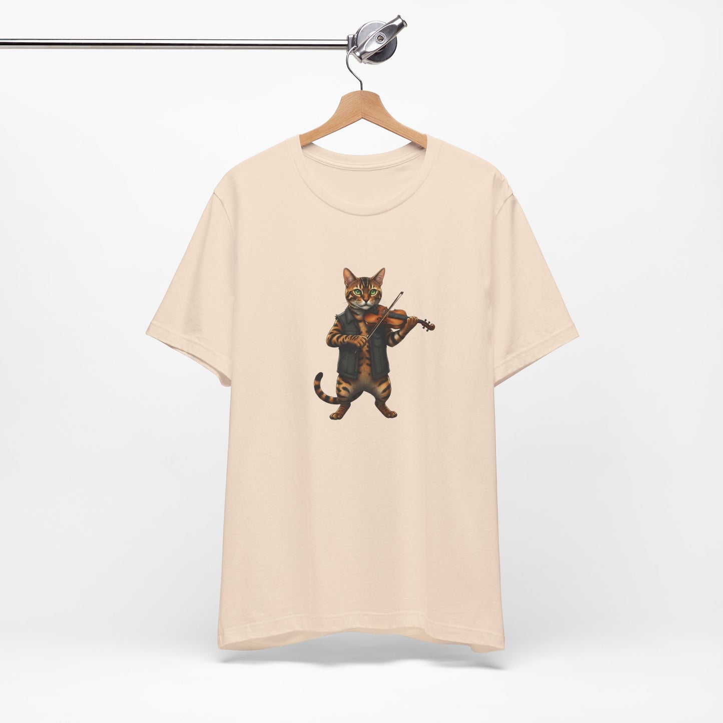Cat Violinist Tee - Funny Music Lover Cat T-Shirt