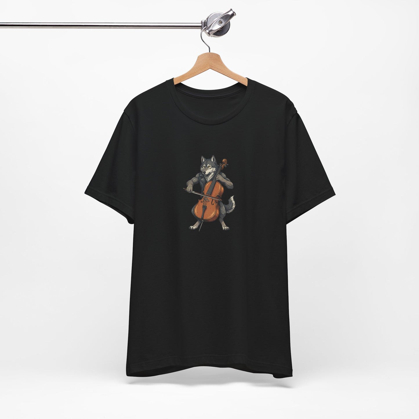 Wolf Cello T-Shirt - Funny Musician Gift Tee