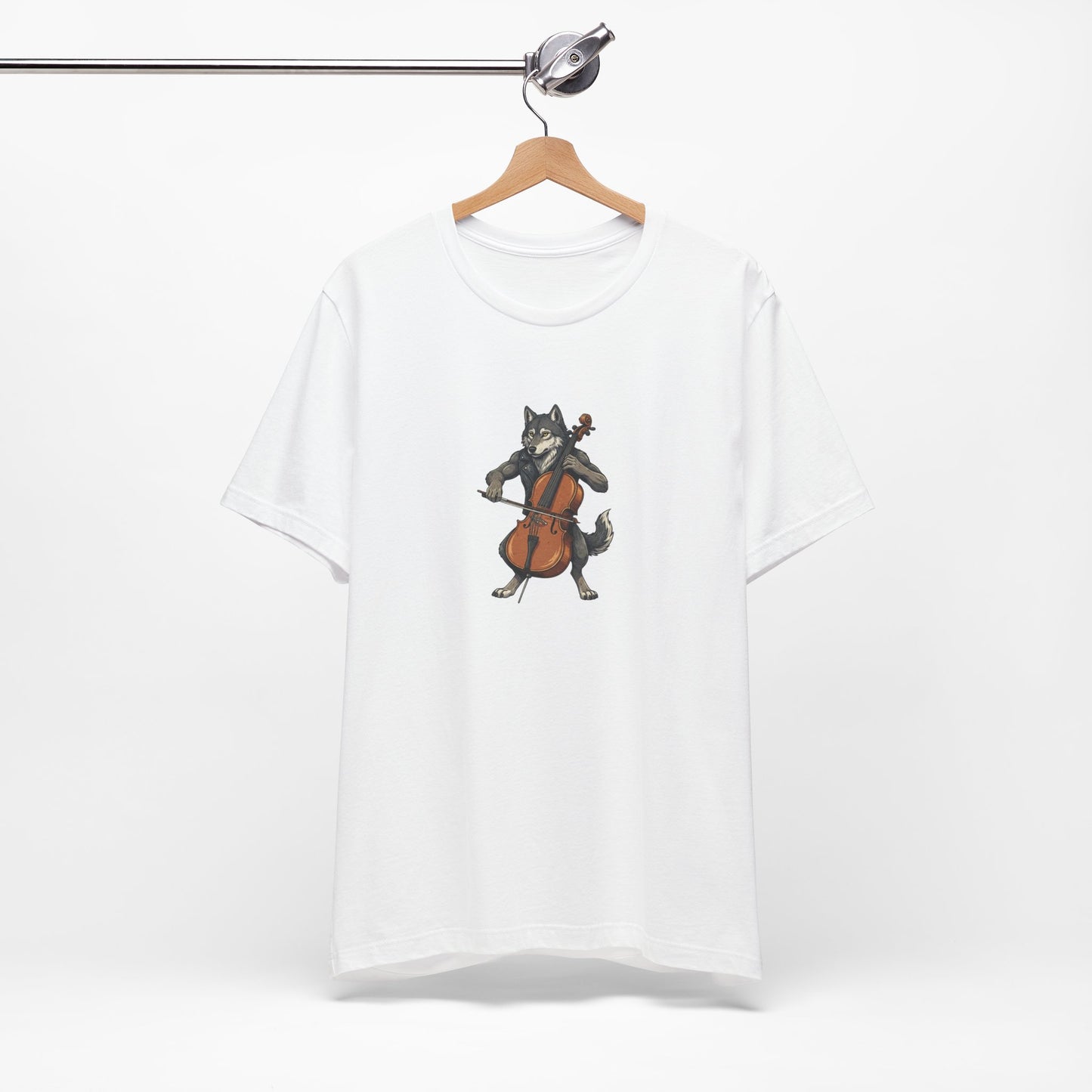 Wolf Cello T-Shirt - Funny Musician Gift Tee