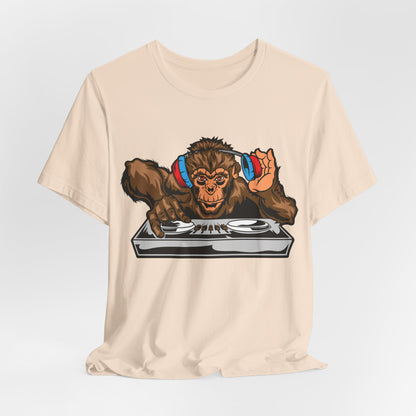 DJ Monkey Graphic Tee - Unique Gift for Music Lovers
