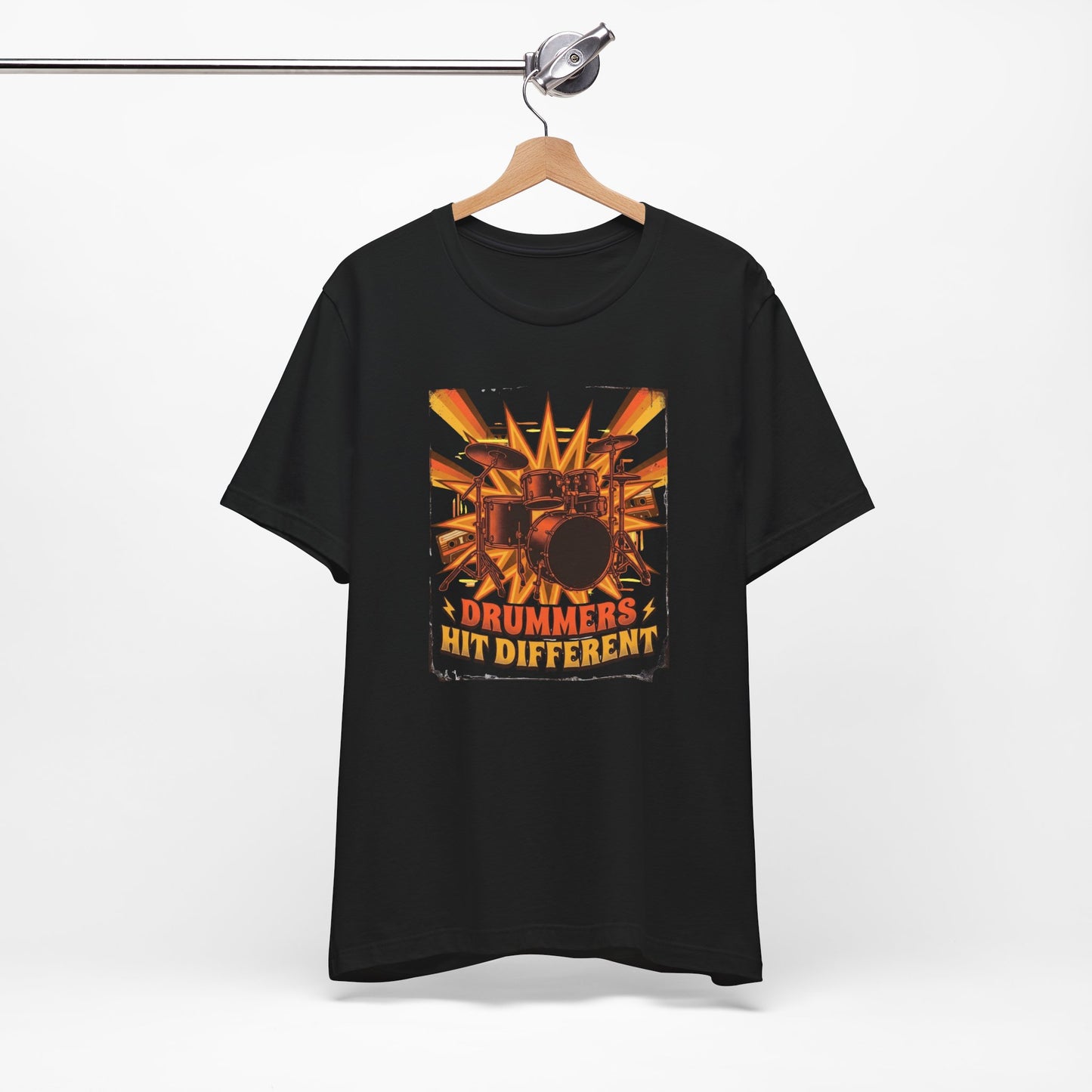 Drummers Hit Different Retro Drum Set T-Shirt - Musician Gift