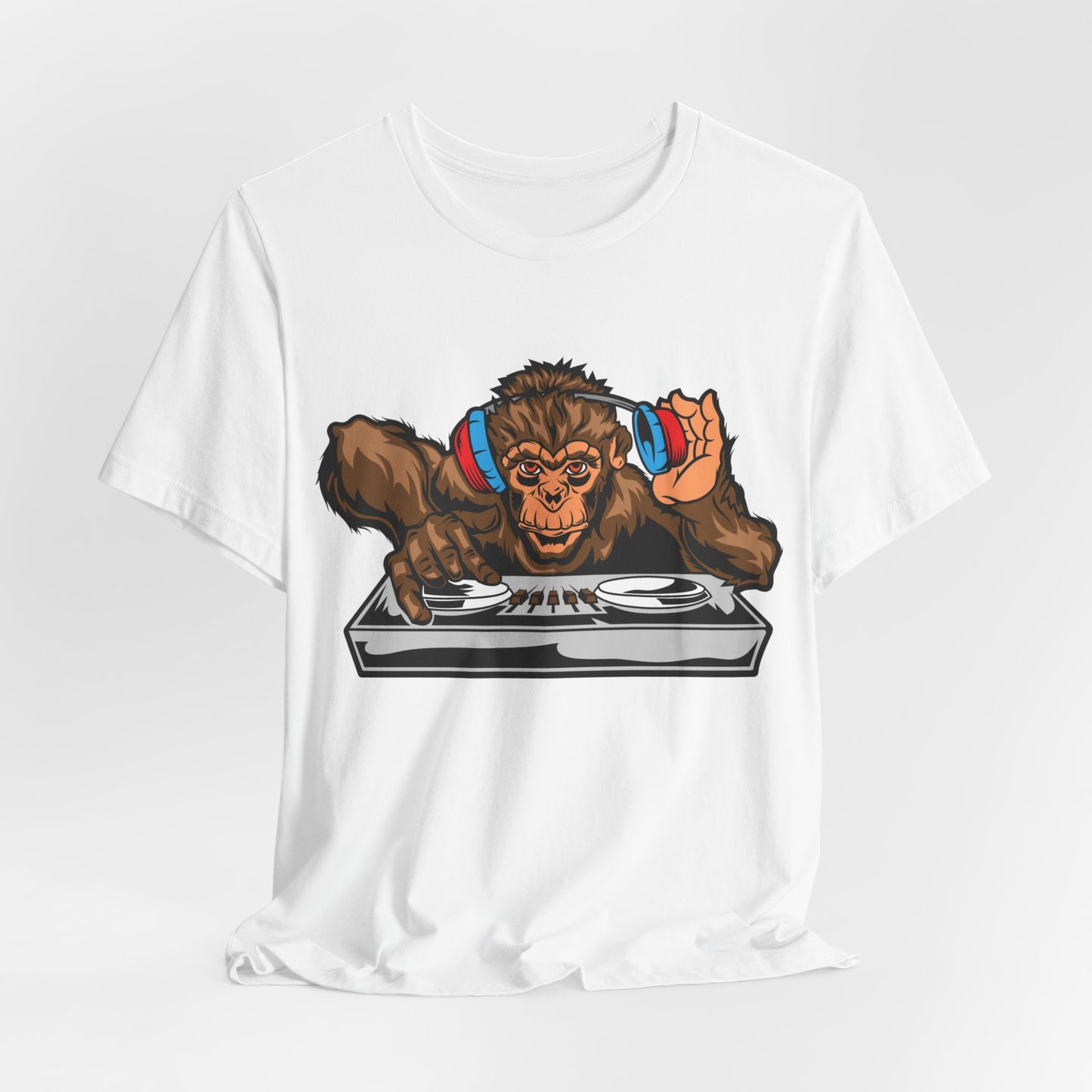 DJ Monkey Graphic Tee - Unique Gift for Music Lovers