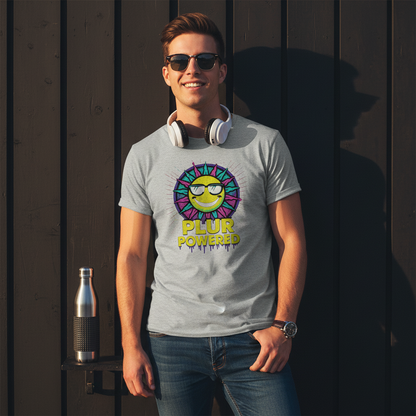 PLUR Smiley Sun Rave Tee | Music Festival Shirt