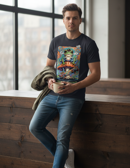 Space Frog T-Shirt - Psychedelic Retro Graphic Tee
