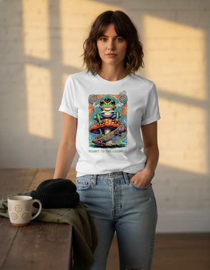 Space Frog T-Shirt - Psychedelic Retro Graphic Tee