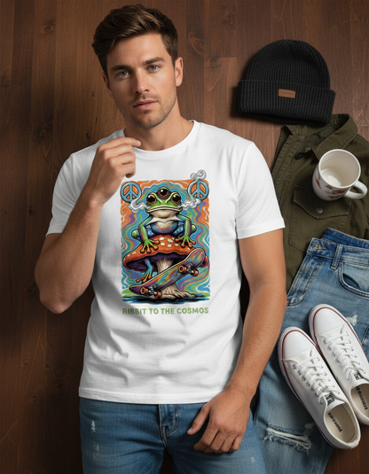 Space Frog T-Shirt - Psychedelic Retro Graphic Tee