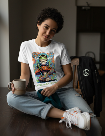 Space Frog T-Shirt - Psychedelic Retro Graphic Tee
