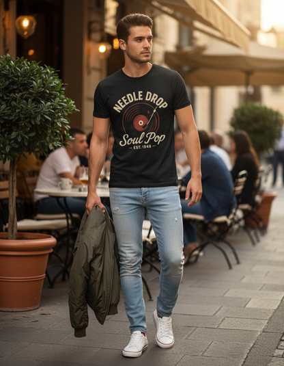 Soul Pop Vinyl T-Shirt - Retro Music Graphic Tee