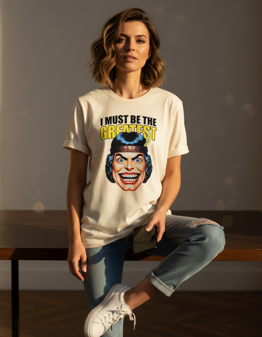 I Must Be The Greatest Tee - Retro Funny Graphic T-Shirt