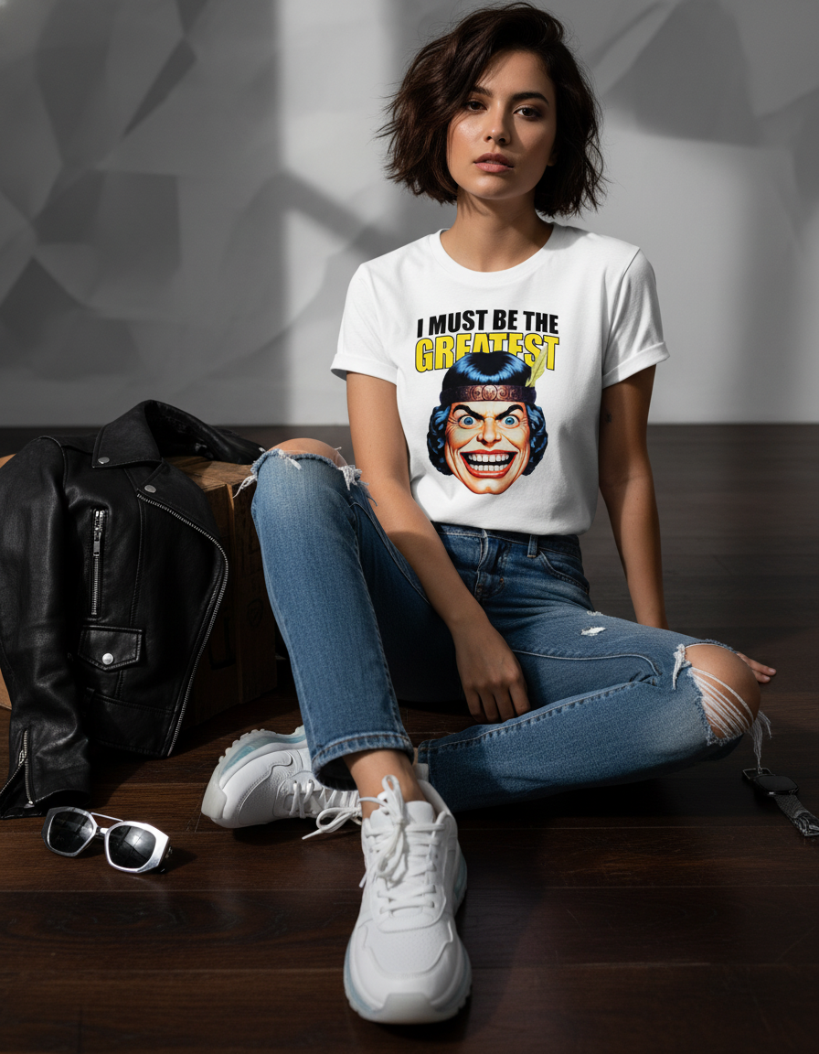 I Must Be The Greatest Tee - Retro Funny Graphic T-Shirt