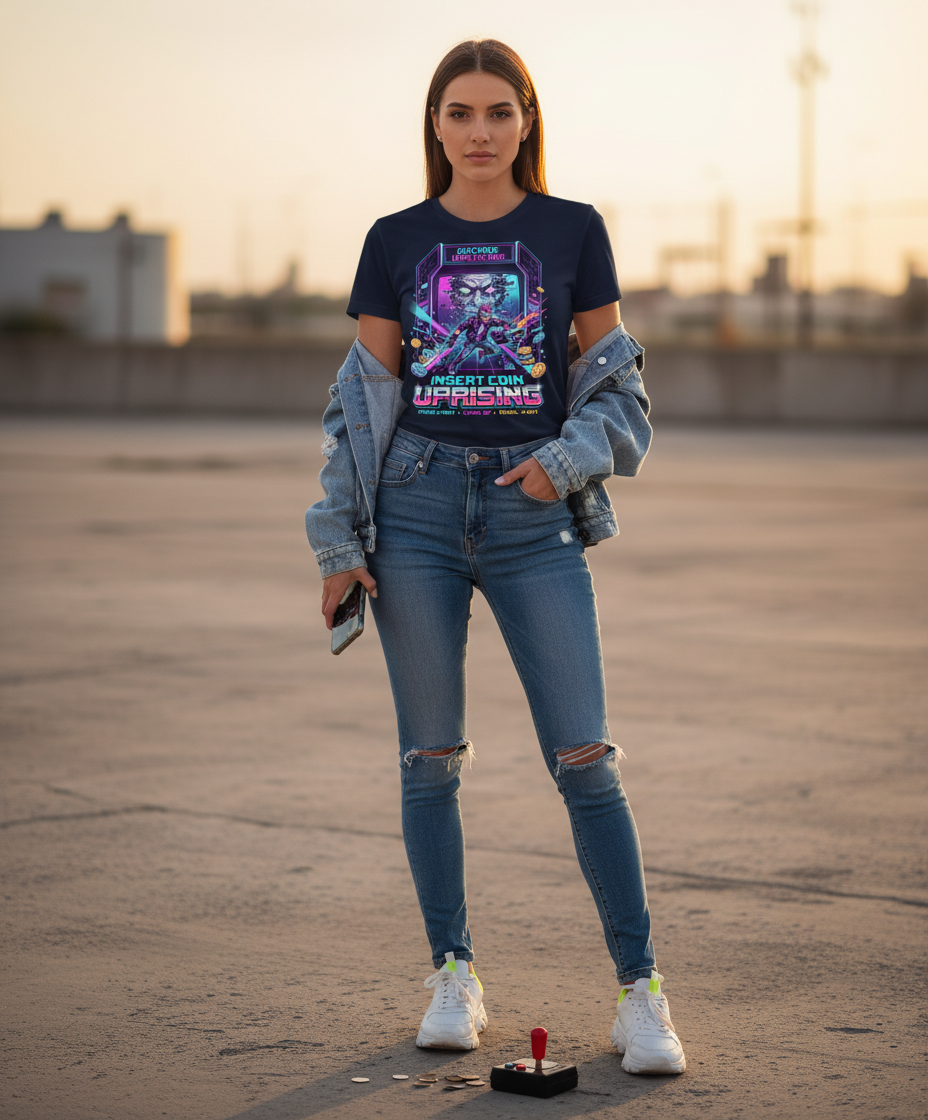 Retro Gamer T-Shirt - 80s Arcade Pixel Art Tee