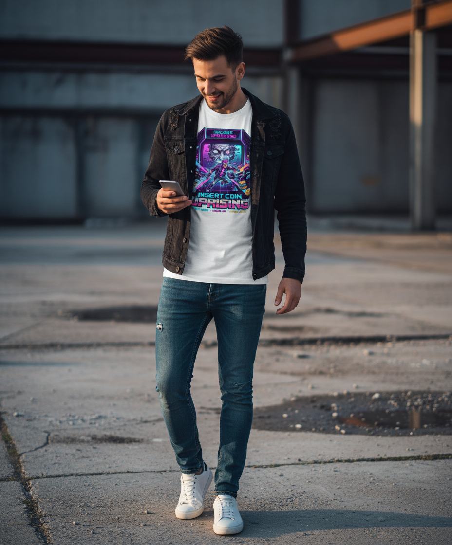 Retro Gamer T-Shirt - 80s Arcade Pixel Art Tee