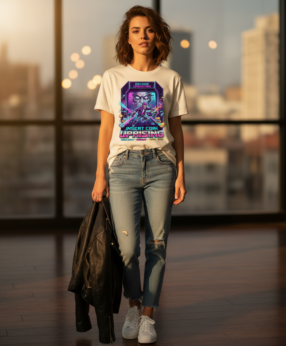 Retro Gamer T-Shirt - 80s Arcade Pixel Art Tee