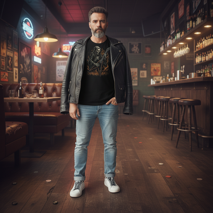 Skeleton Guitar Tee - Reaper Rocker Graphic Shirt