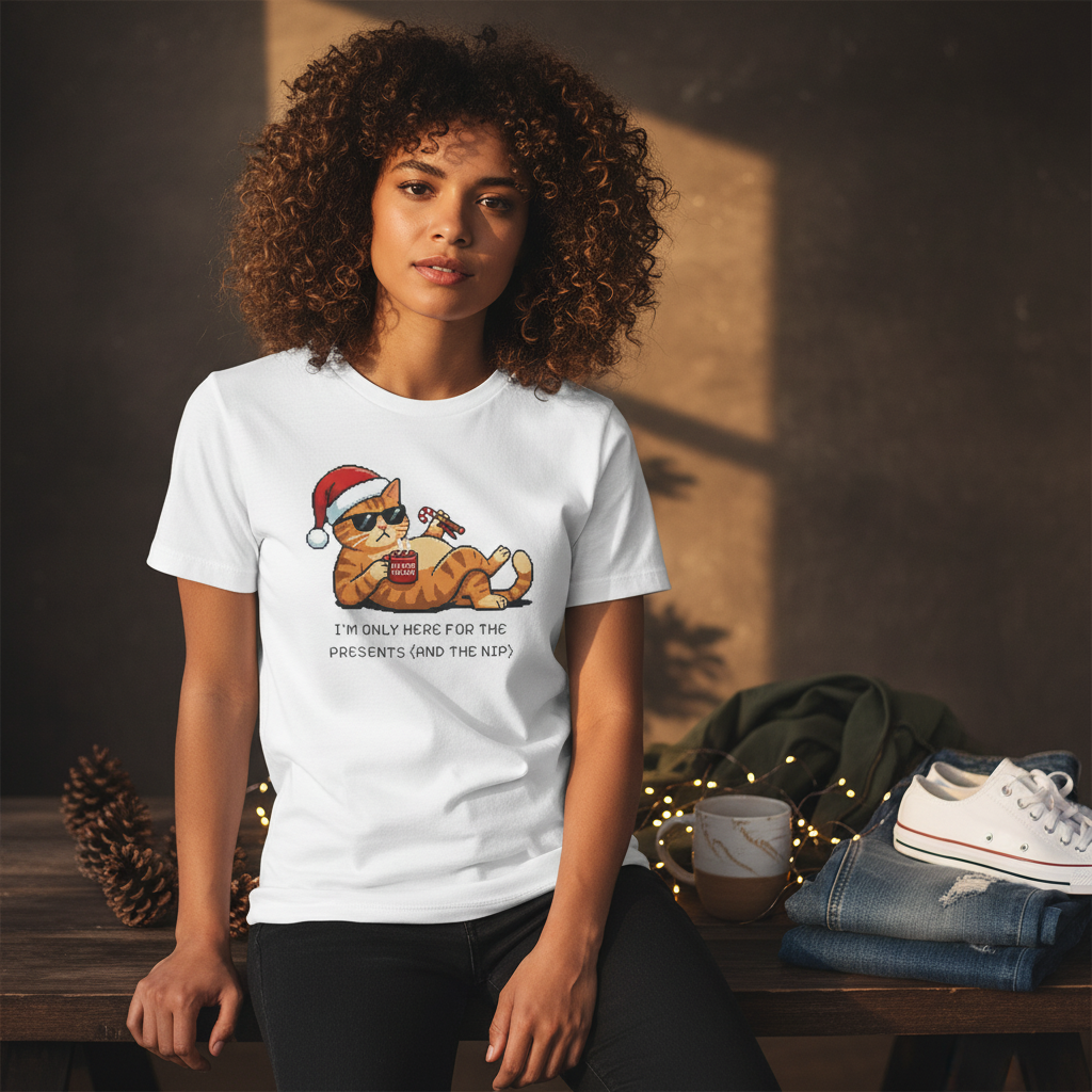 Grumpy Cat Christmas T-Shirt: Funny Holiday Tee