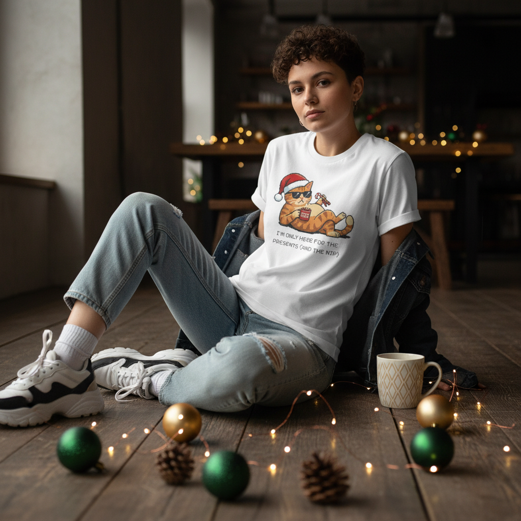 Grumpy Cat Christmas T-Shirt: Funny Holiday Tee