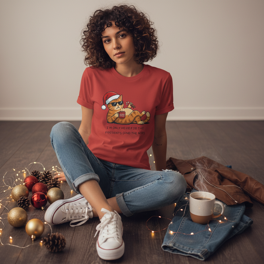 Grumpy Cat Christmas T-Shirt: Funny Holiday Tee