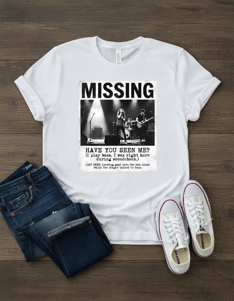 Missing Concert Tee - Vintage Rock Band Shirt