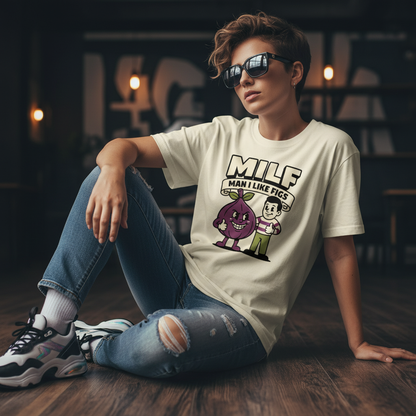 MILF Man I Like Figs T-Shirt - Funny Fruit Pun Tee