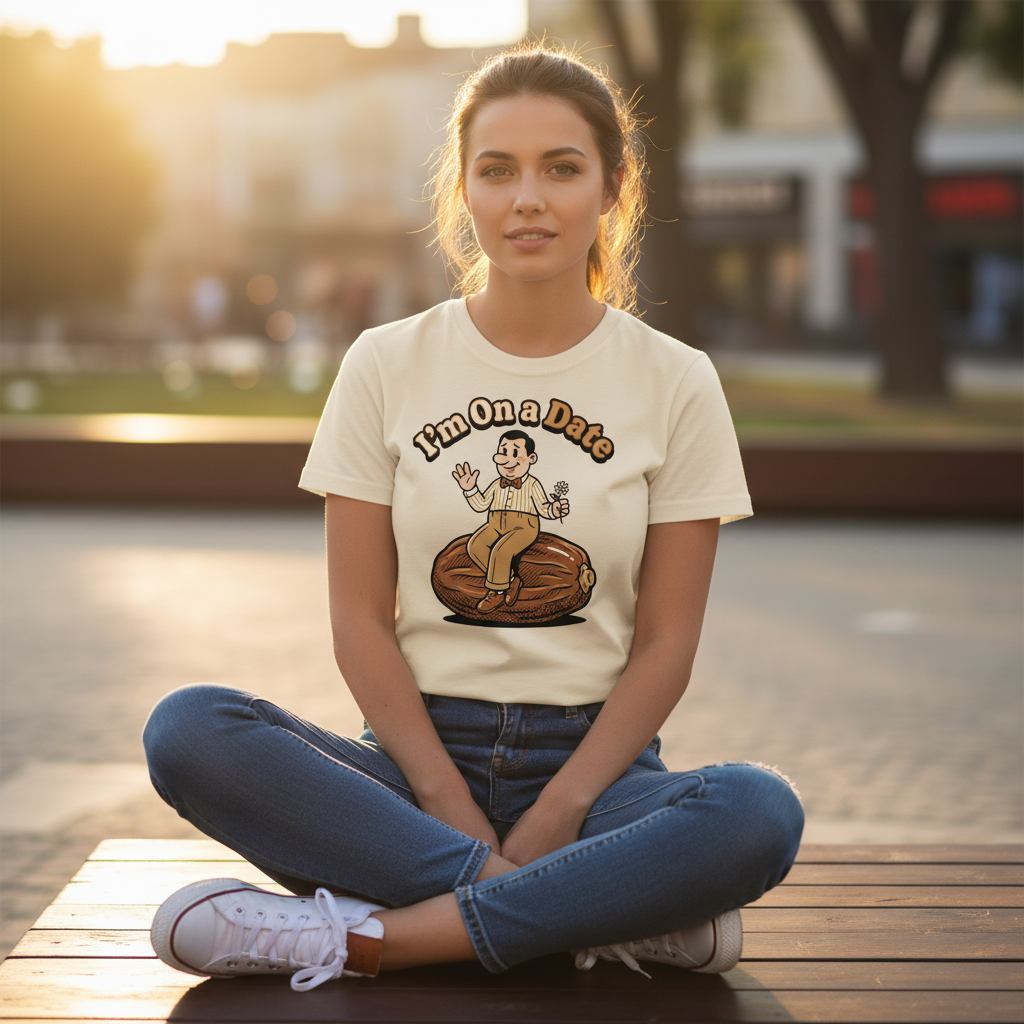 Funny Donut Date T-Shirt - Humor Graphic Tee