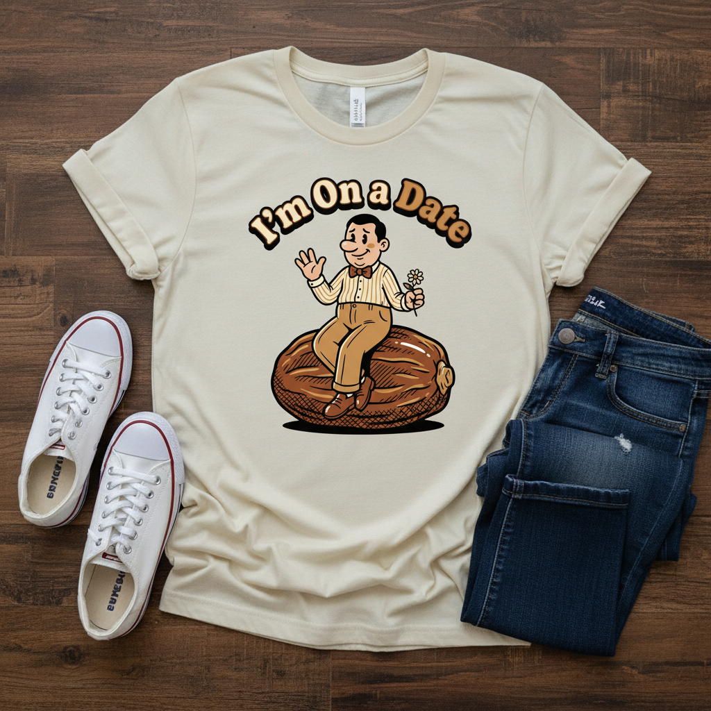 Funny Donut Date T-Shirt - Humor Graphic Tee