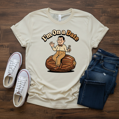 Funny Donut Date T-Shirt - Humor Graphic Tee