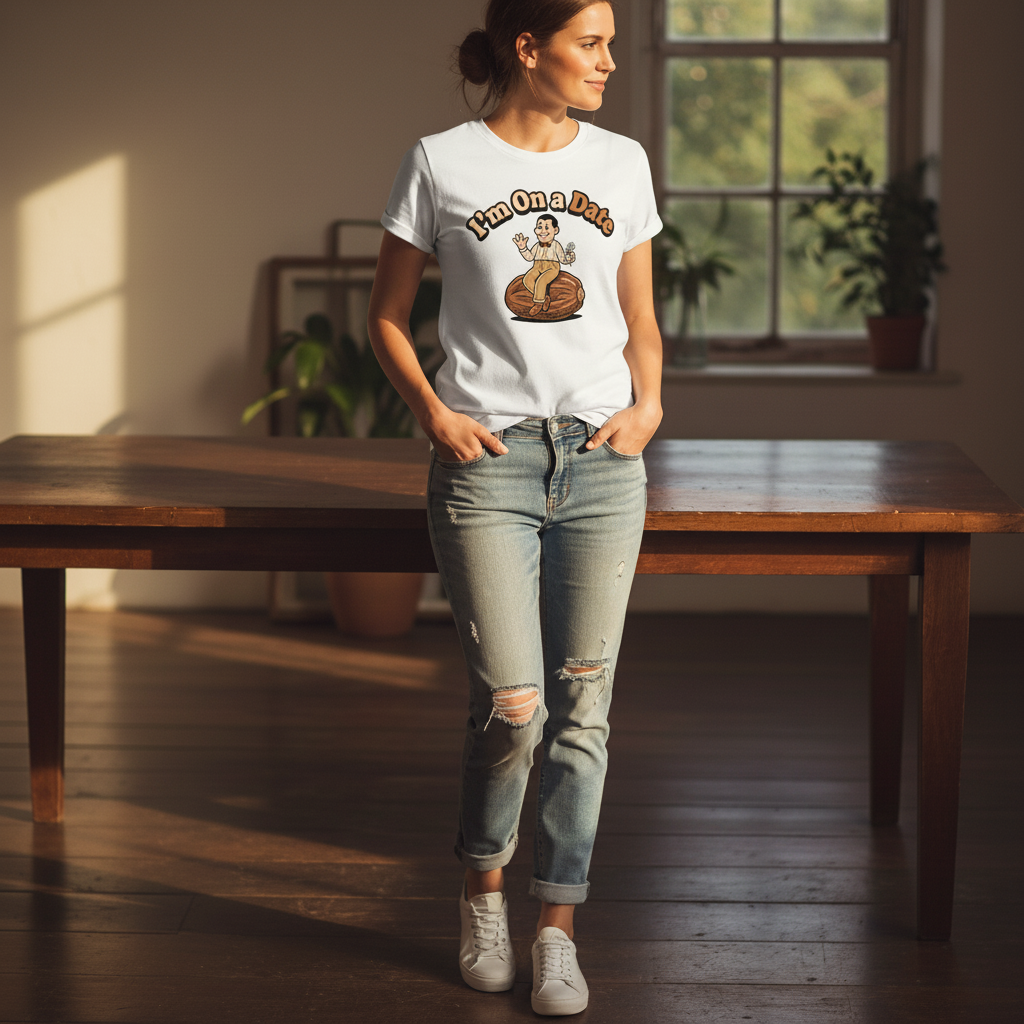 Funny Donut Date T-Shirt - Humor Graphic Tee