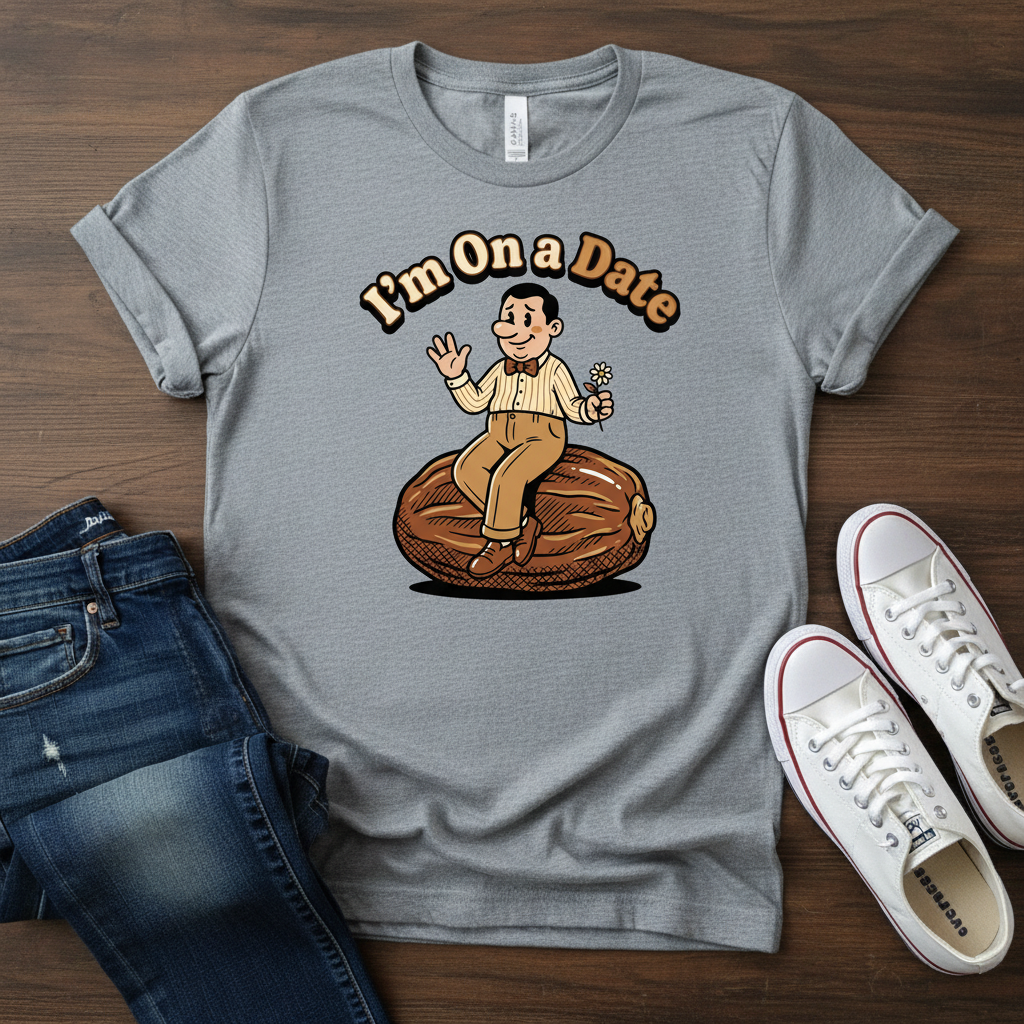 Funny Donut Date T-Shirt - Humor Graphic Tee