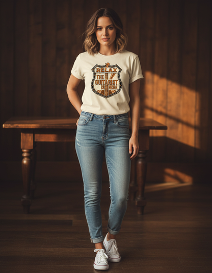 Relax Guitarist Tee - Music Lover Gift