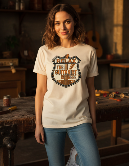 Relax Guitarist Tee - Music Lover Gift