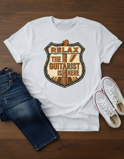Relax Guitarist Tee - Music Lover Gift