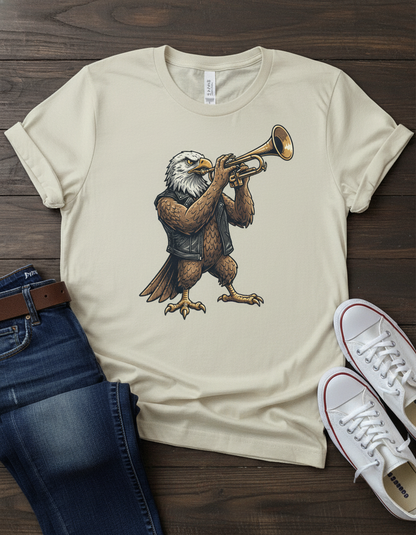 Eagle Trumpet T-Shirt - Vintage Jazz Music Tee