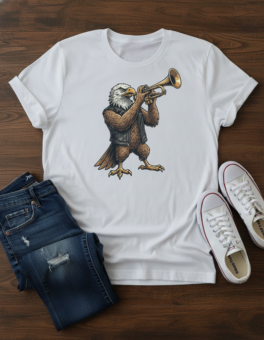 Eagle Trumpet T-Shirt - Vintage Jazz Music Tee