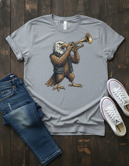 Eagle Trumpet T-Shirt - Vintage Jazz Music Tee