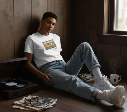 Retro Cassette Tape T-Shirt - Vintage Music Lover Gift