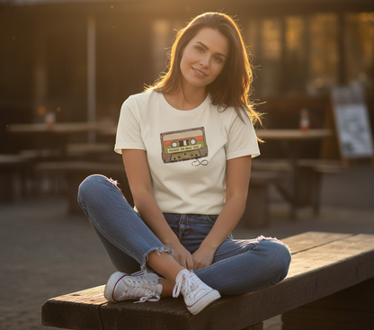 Retro Cassette Tape T-Shirt - Vintage Music Lover Gift