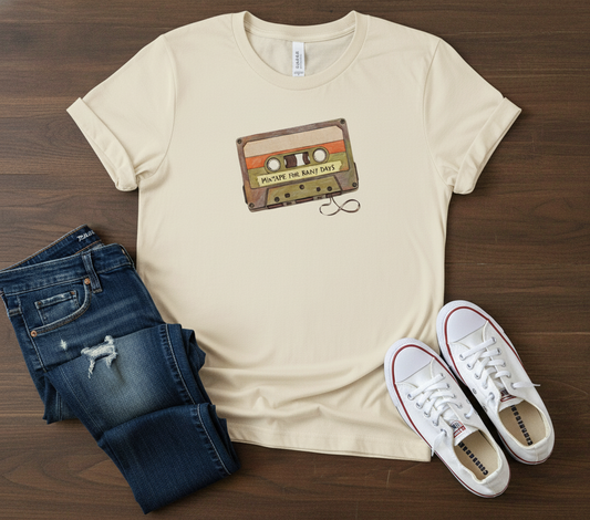 Retro Cassette Tape T-Shirt - Vintage Music Lover Gift
