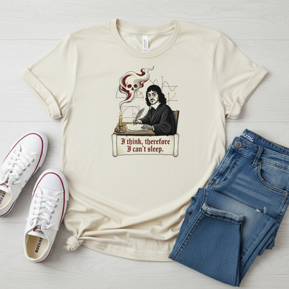 Philosopher Skull T-Shirt - Funny Gift for Thinkers