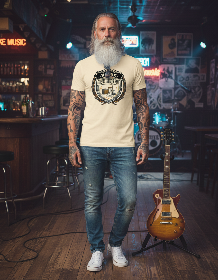 Relax Guitarist T-Shirt - Music Lover Gift Tee