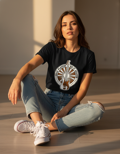 Bass Players Do It Deeper T-Shirt – Retro Electric Bass Music Tee