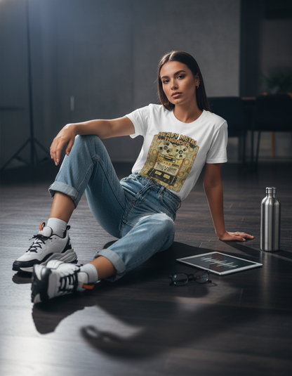 Retro Heavy Metal Cassette Graphic Tee - Music Lover Gift